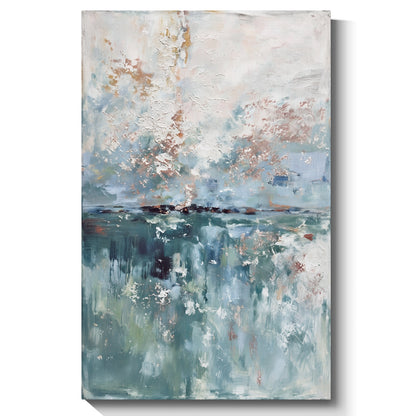 Modern abstract wall art, hand-painted oil painting