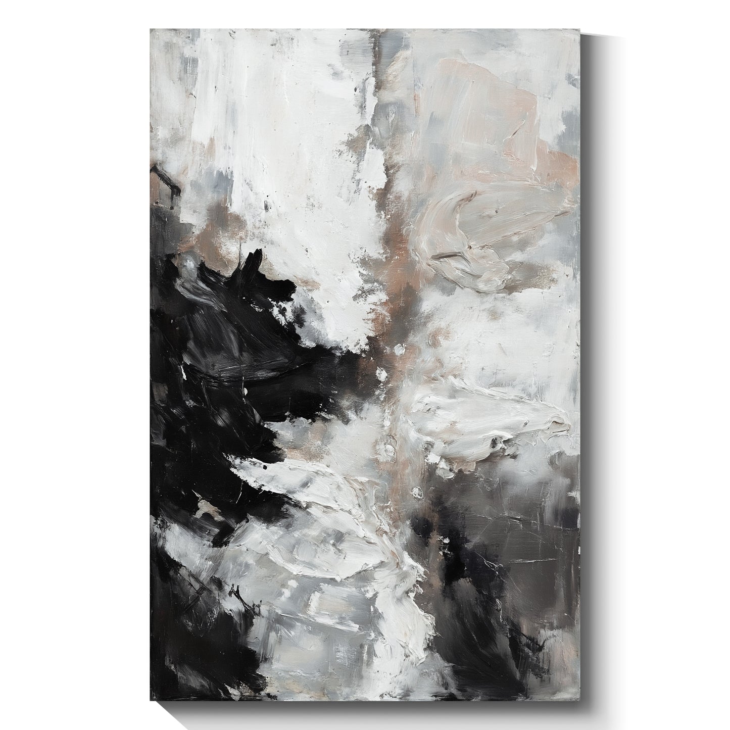 Modern abstract wall art, hand-painted oil painting