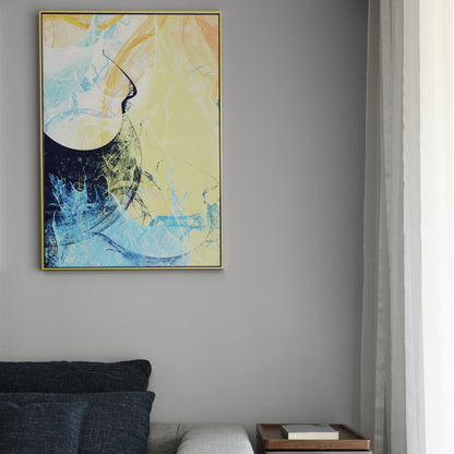 Metal Floating Picture Frame for Canvas Oil Painting, DIY Canvas Picture Frame, 1.5 Inch Depth for Canvas Prints Wall Art/Portrait/Landscape Living Room Bedroom Kitchen Decor (gold)