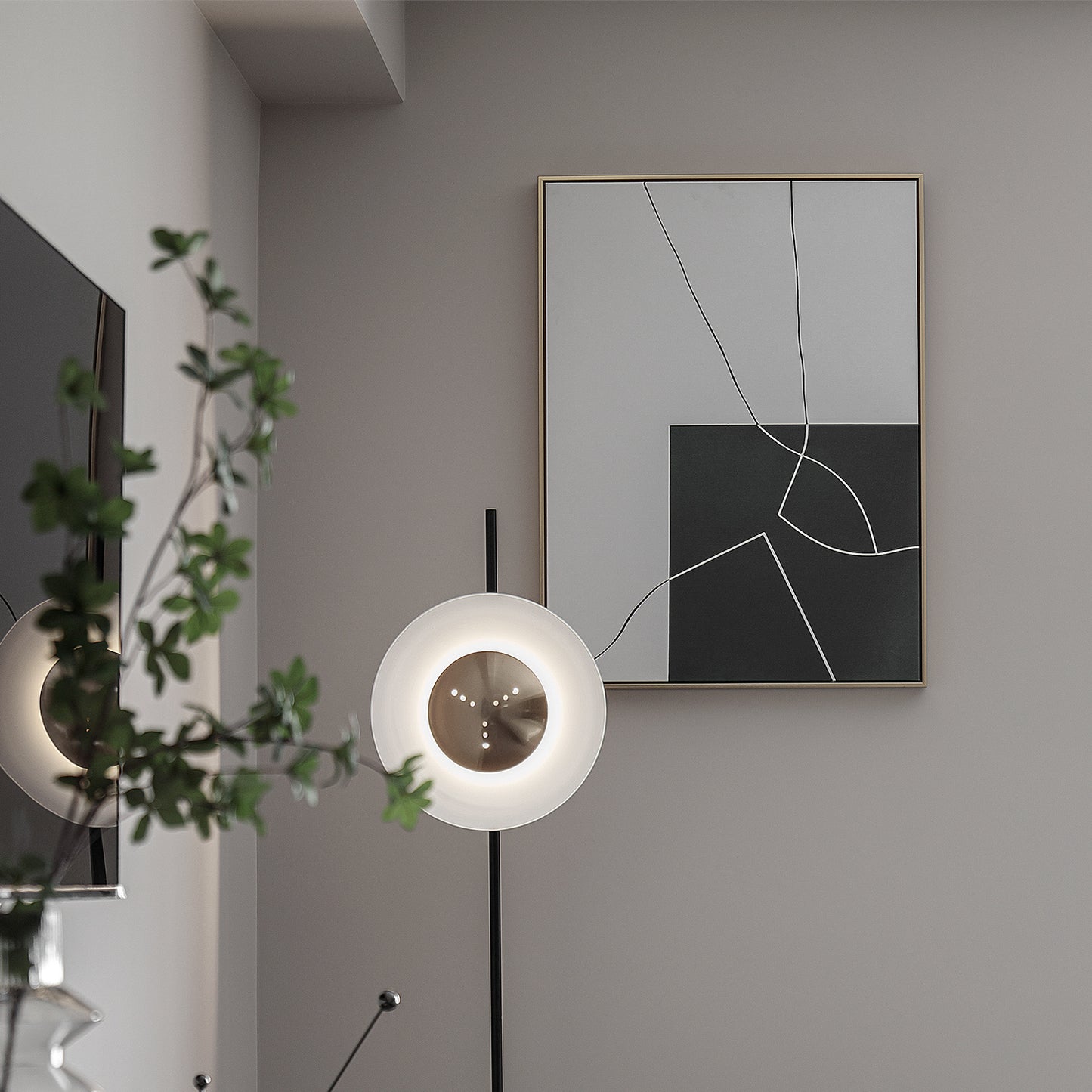 Metal Floating Picture Frame for Canvas Oil Painting, DIY Canvas Picture Frame, 1.5 Inch Depth for Canvas Prints Wall Art/Portrait/Landscape Living Room Bedroom Kitchen Decor (gold)