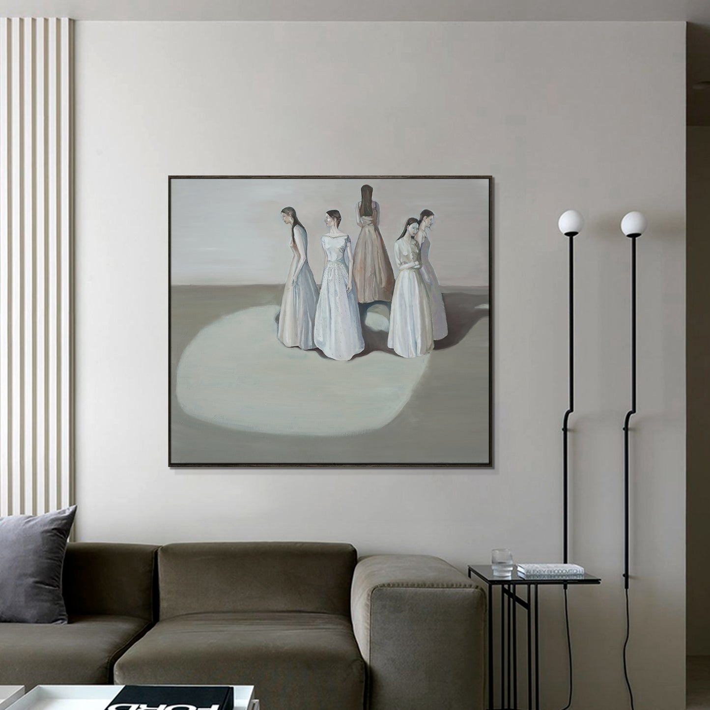 "solitary and Crowd (3)" hand-stretched canvas prints