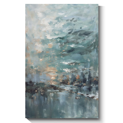 Modern abstract wall art, hand-painted oil painting