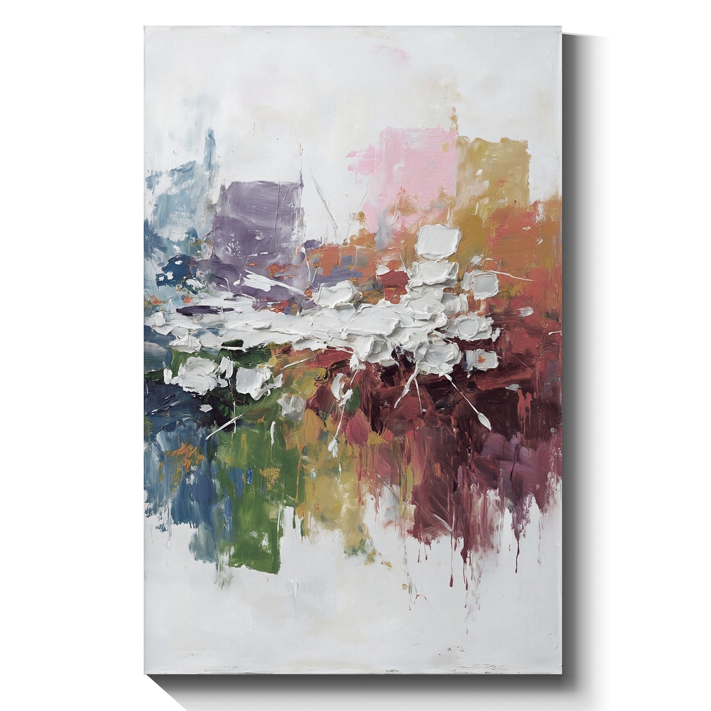 Modern abstract wall art, hand-painted oil painting