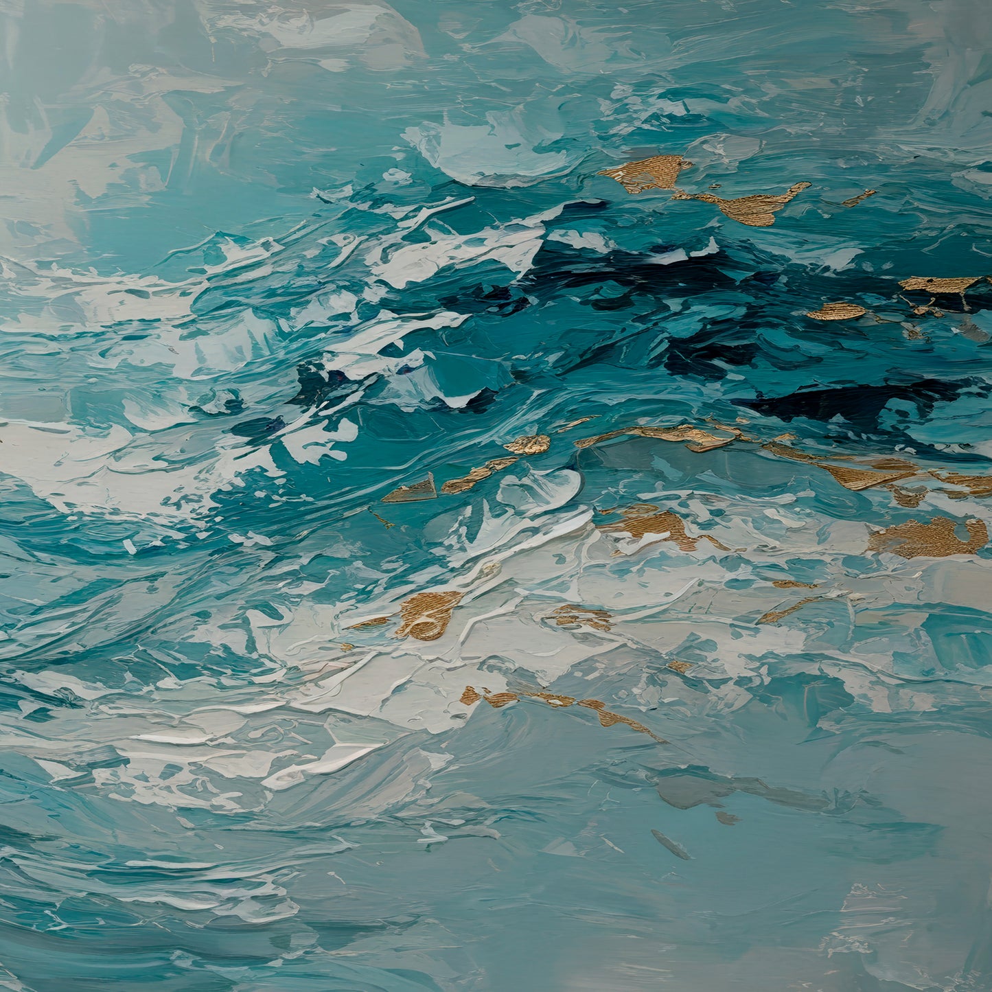 Banner modern abstract wall art, hand-painted oil painting