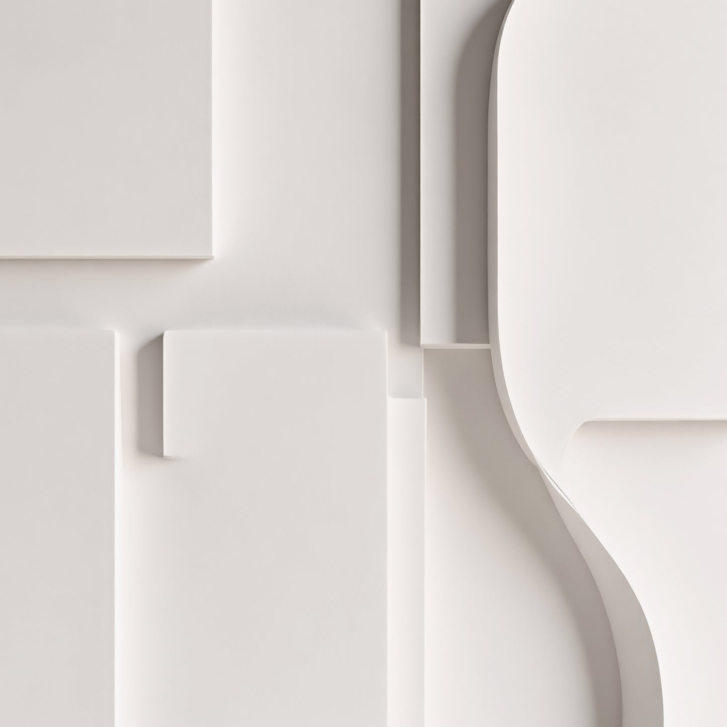 Beige Wall Sculptures, 3D Wood Wall Art, Minimalist Wall Hanging Home Decor