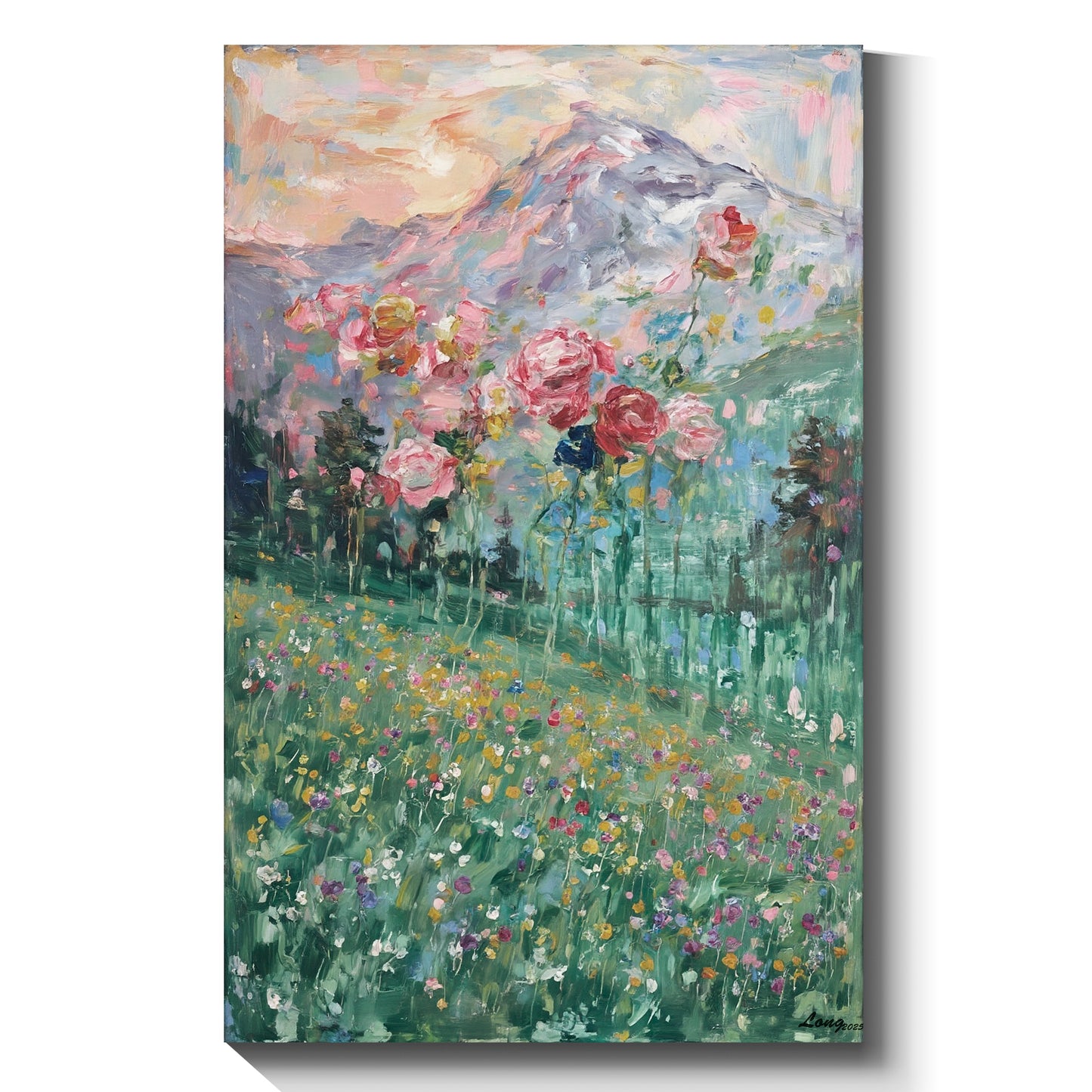 Modern abstract wall art, hand-painted oil painting