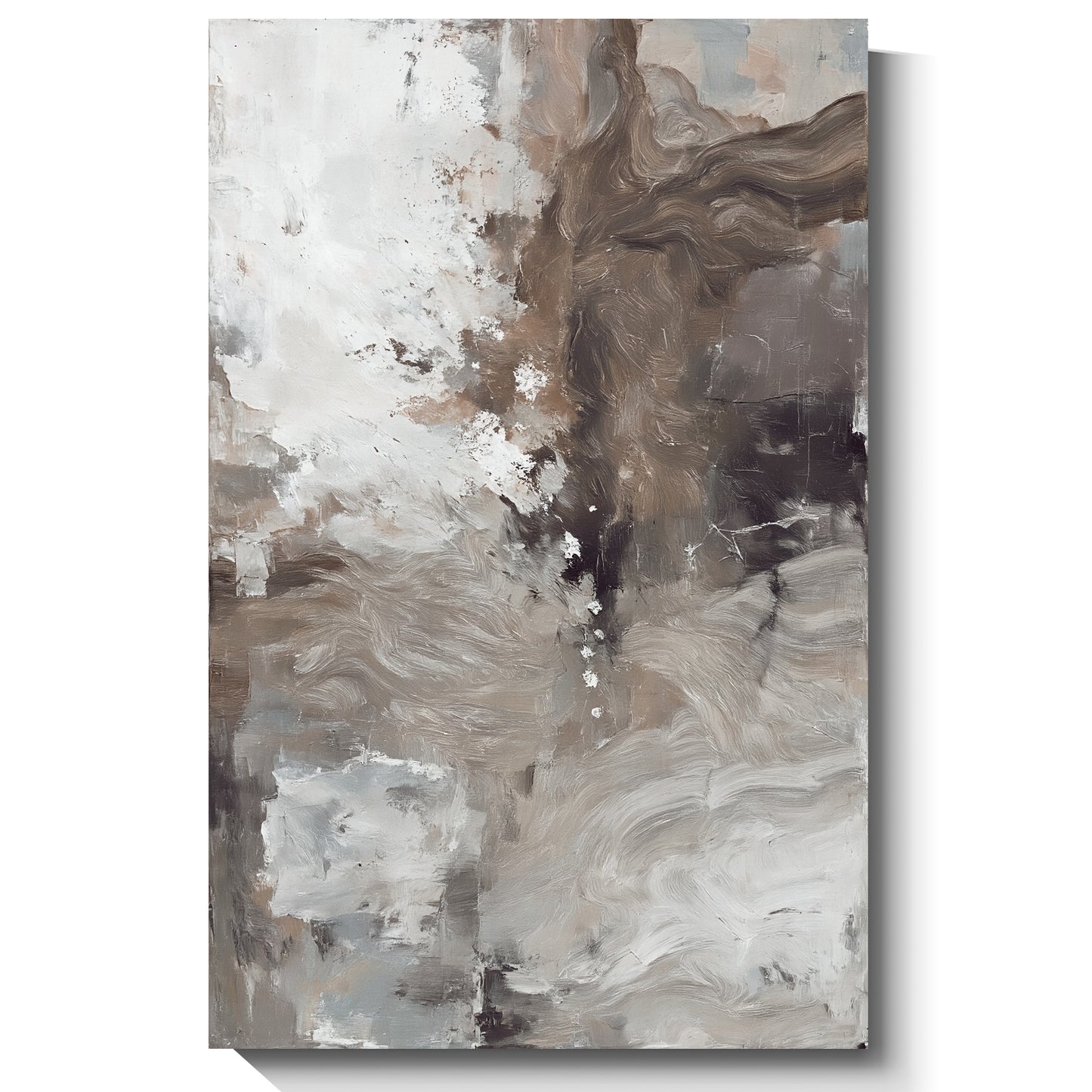 Modern abstract wall art, hand-painted oil painting