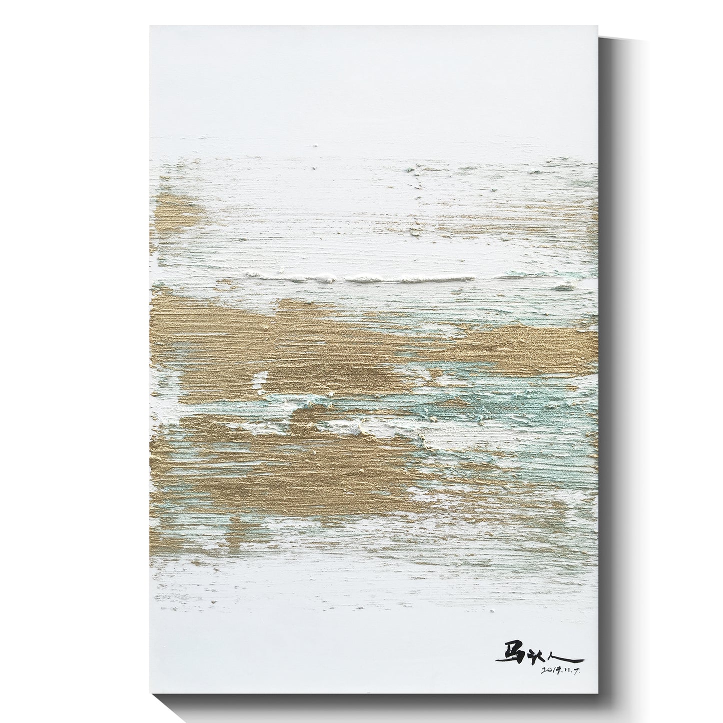 Modern abstract wall art, hand-painted oil painting