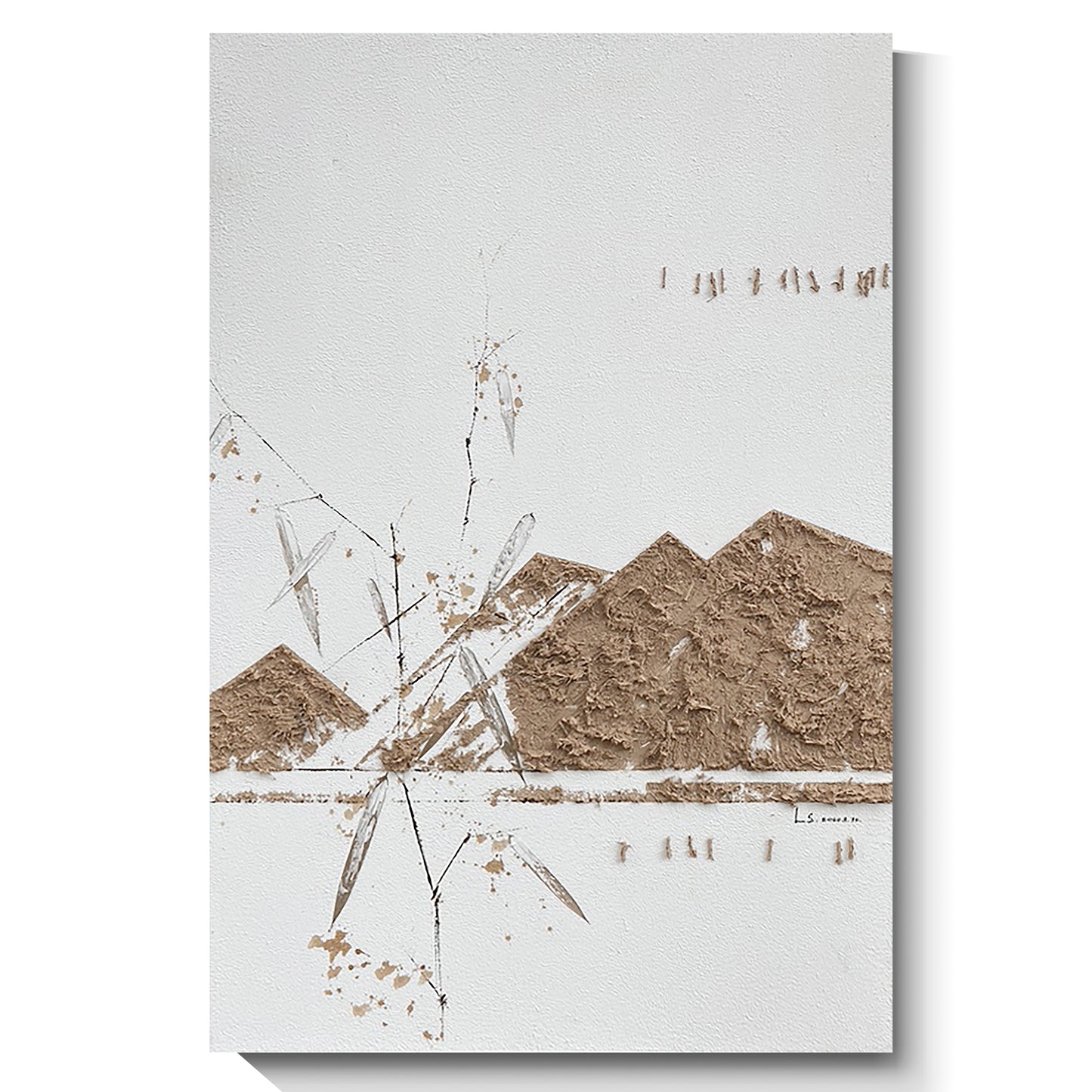 Modern abstract wall art, hand-painted oil painting