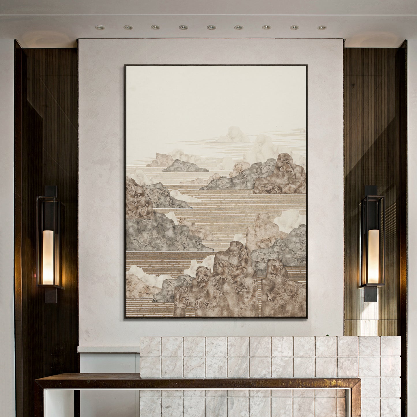 "Chinese Landscape 2" framed canvas prints