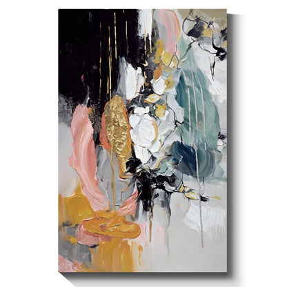 Modern abstract wall art, hand-painted oil painting