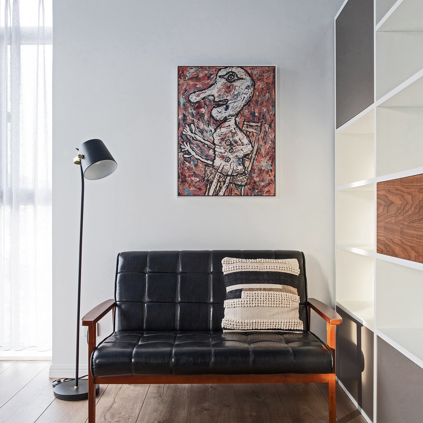 Metal Floating Picture Frame for Canvas Oil Painting, DIY Canvas Picture Frame, 1.5 Inch Depth for Canvas Prints Wall Art/Portrait/Landscape Living Room Bedroom Kitchen Decor (silver)