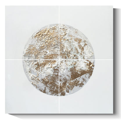 Moon hand-painted oil painting