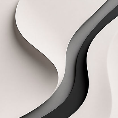 Beige and Black GreyWall Sculptures, 3D Wood Wall Art, Minimalist Wall Hanging Home Decor