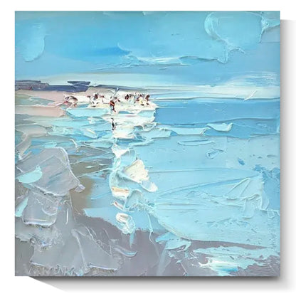 Modern abstract wall art, hand-painted oil painting