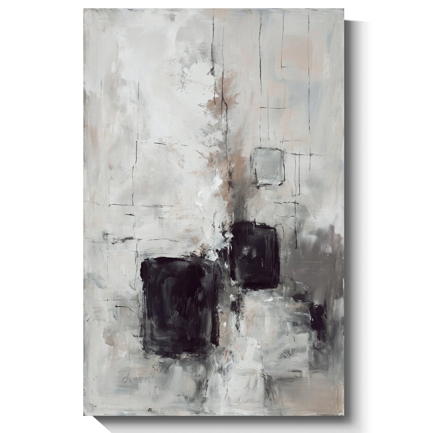 Modern abstract wall art, hand-painted oil painting