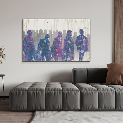 "Ink form 4" framed canvas prints