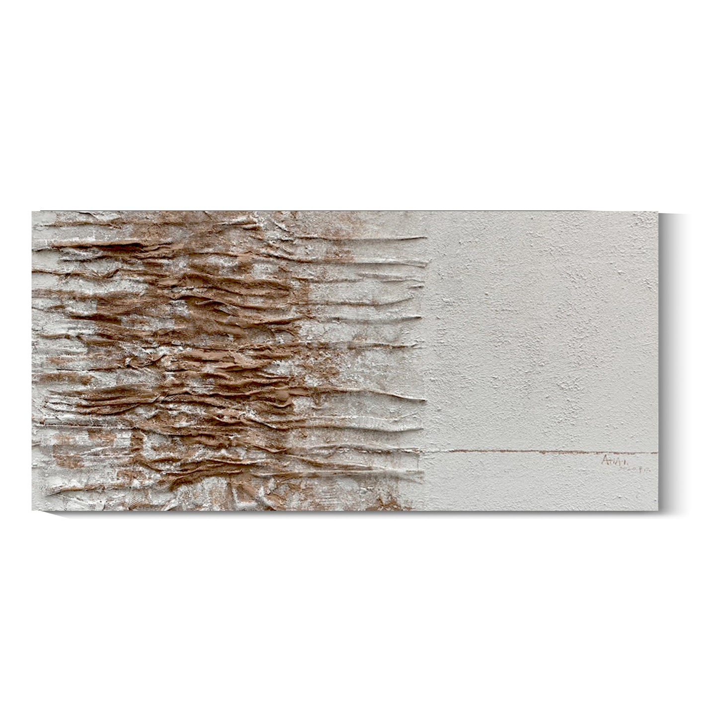Banner modern abstract wall art, hand-painted oil painting