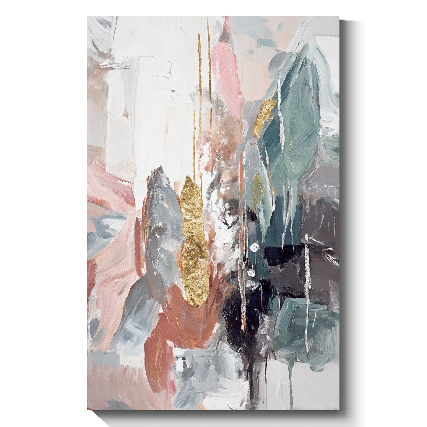 Modern abstract wall art, hand-painted oil painting