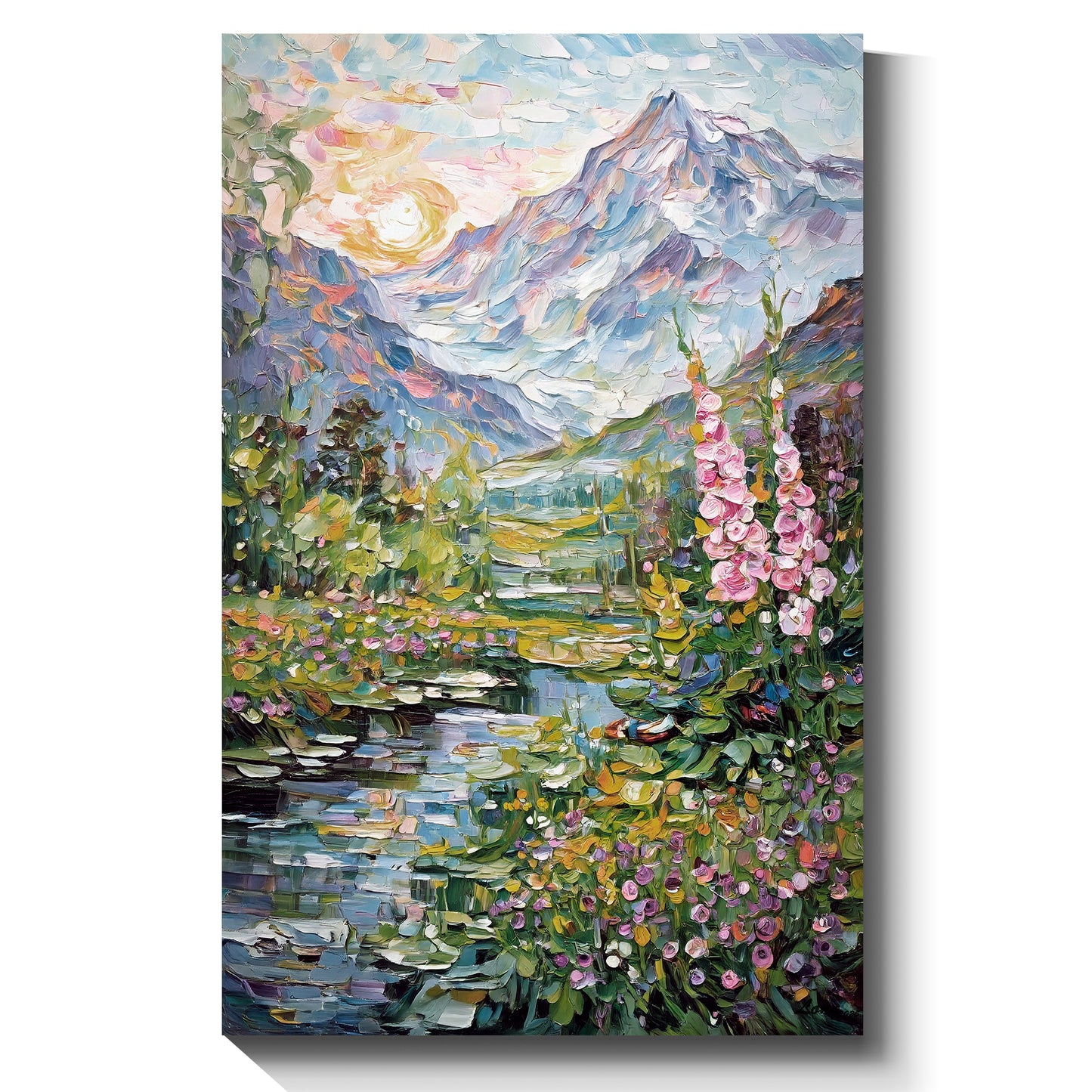 Modern abstract wall art, hand-painted oil painting