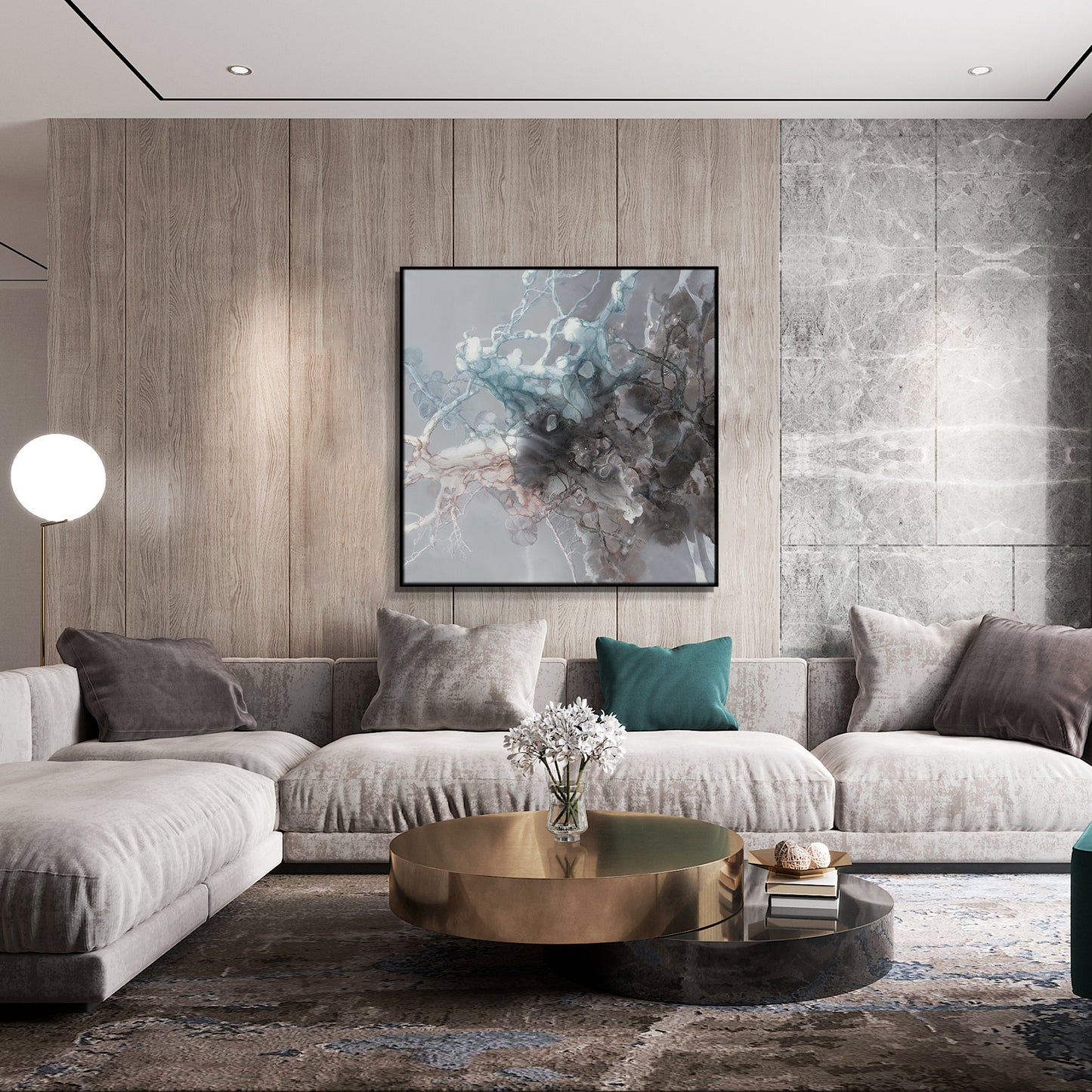 "Wanxiang Series1"hand-stretched canvas framed prints