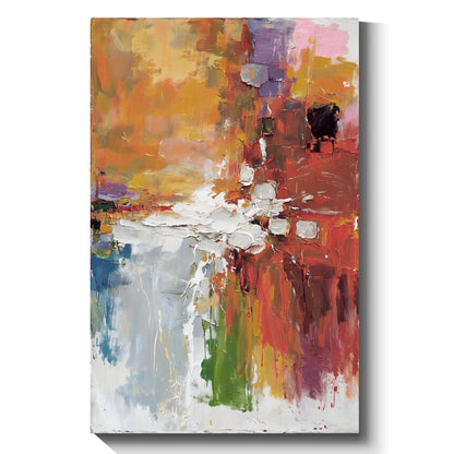 Modern abstract wall art, hand-painted oil painting