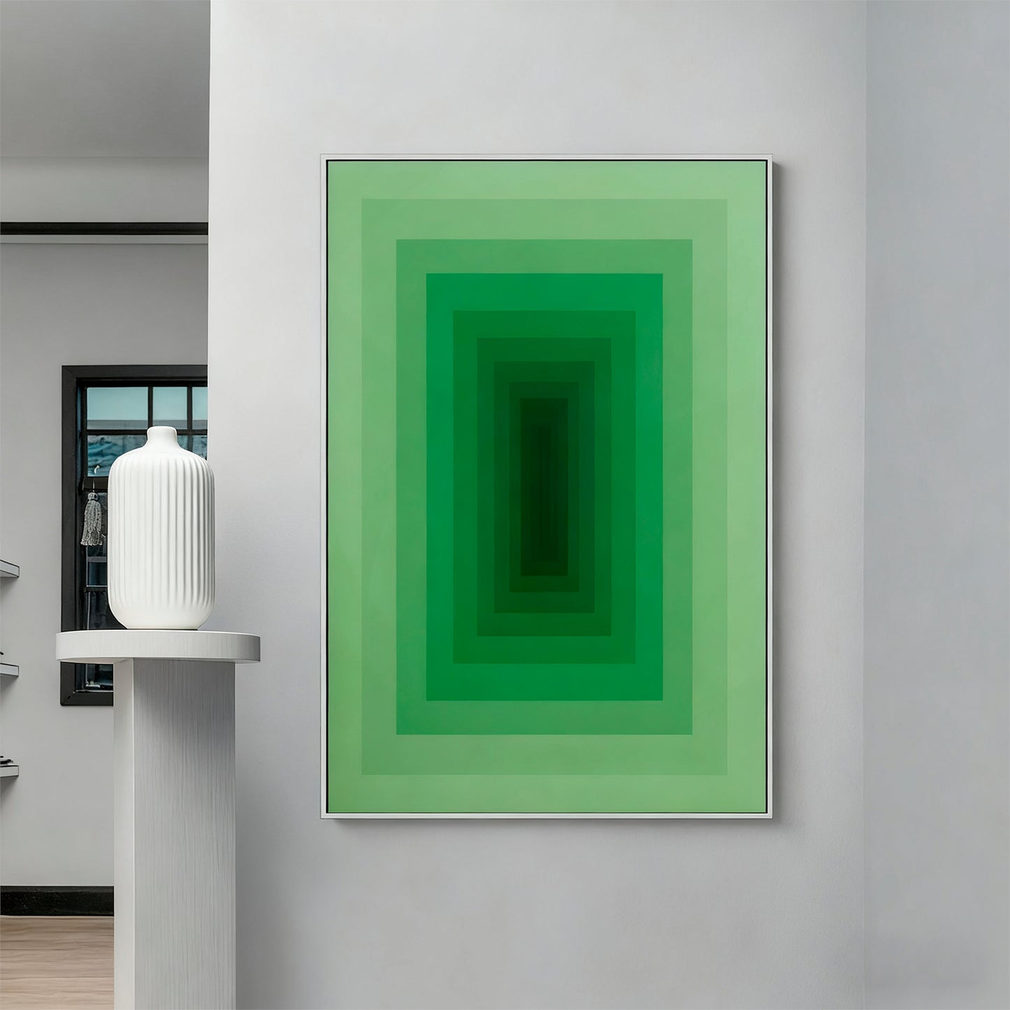 Metal Floating Picture Frame for Canvas Oil Painting, DIY Canvas Picture Frame, 1.5 Inch Depth for Canvas Prints Wall Art/Portrait/Landscape Living Room Bedroom Kitchen Decor (silver)