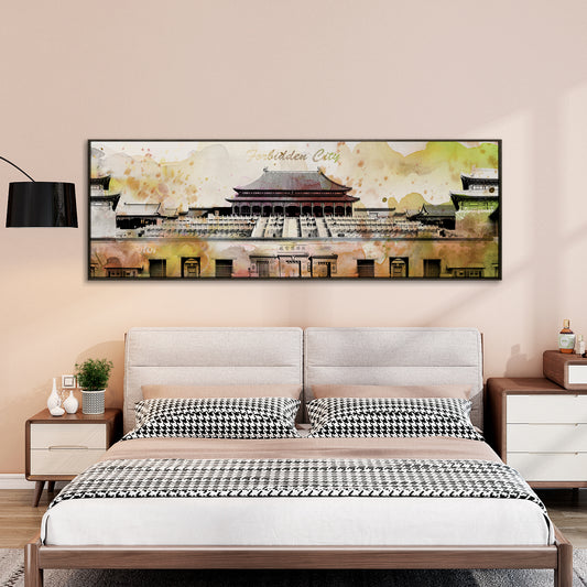 "Chinese architecture"hand-stretched canvas prints