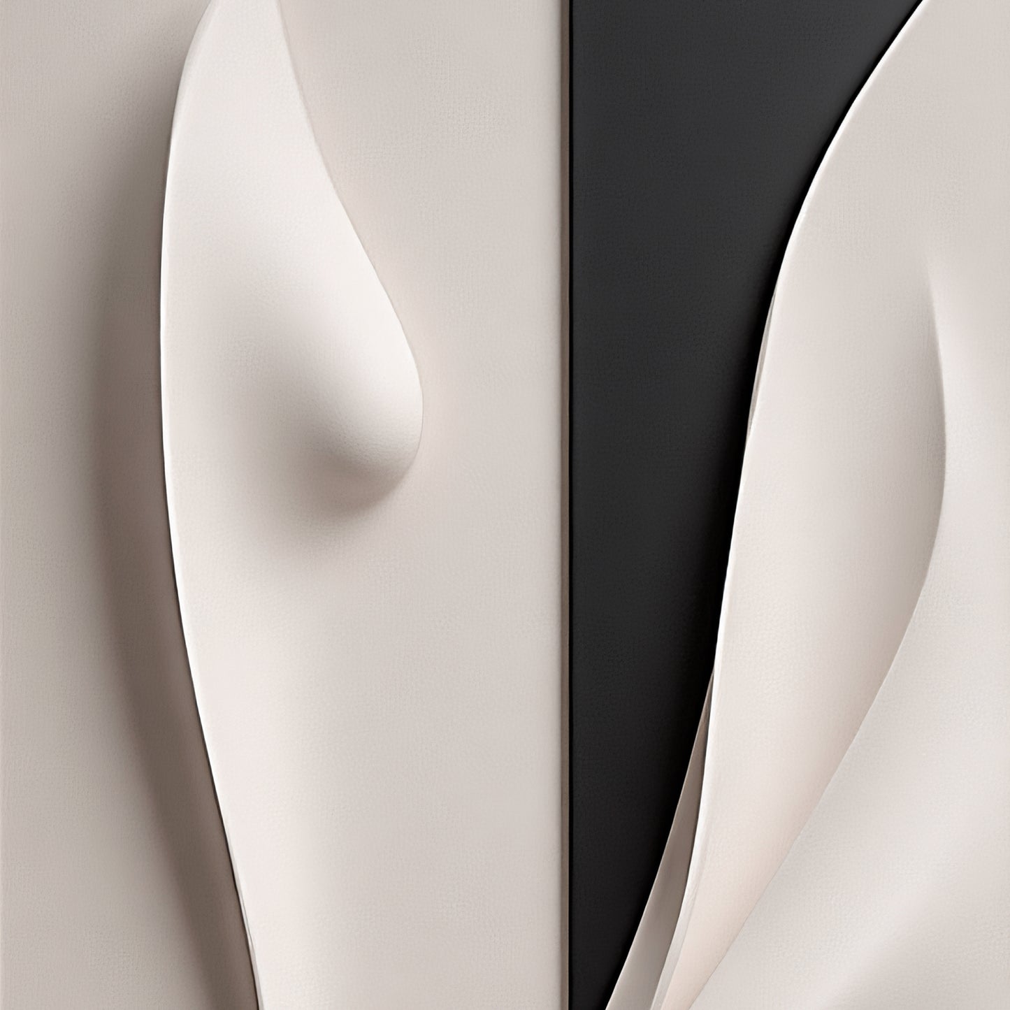 Beige and black Wall Sculptures, 3D Wood Wall Art, Minimalist Wall Hanging Home Decor