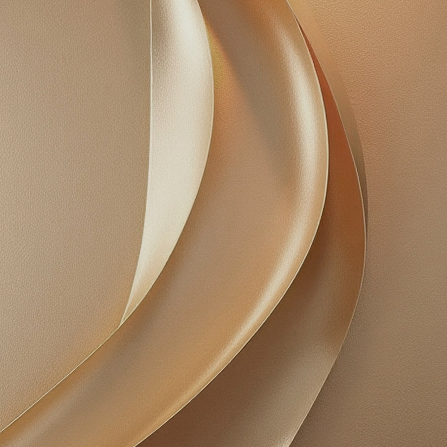 Light brown wall sculpture, 3D wooden wall art, simple wall-mounted home decoration.