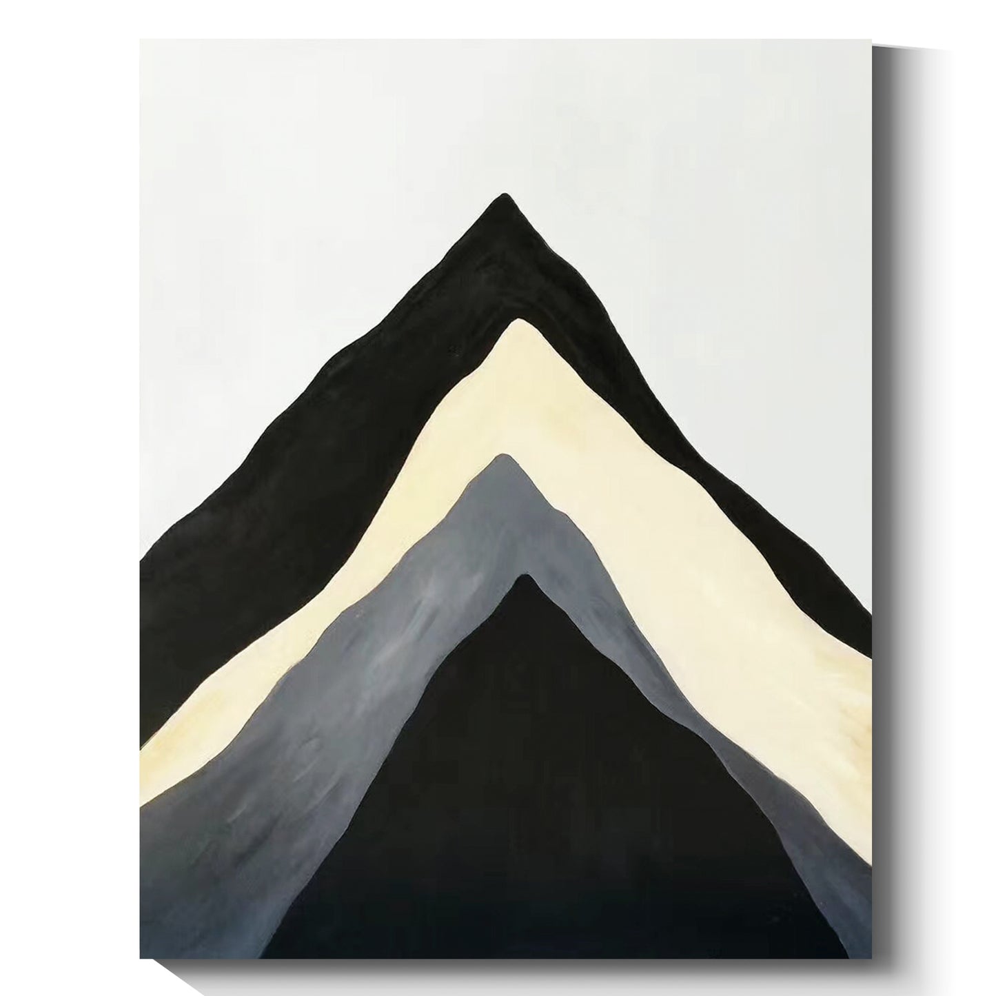 Modern minimalist wall art, hand-painted oil painting