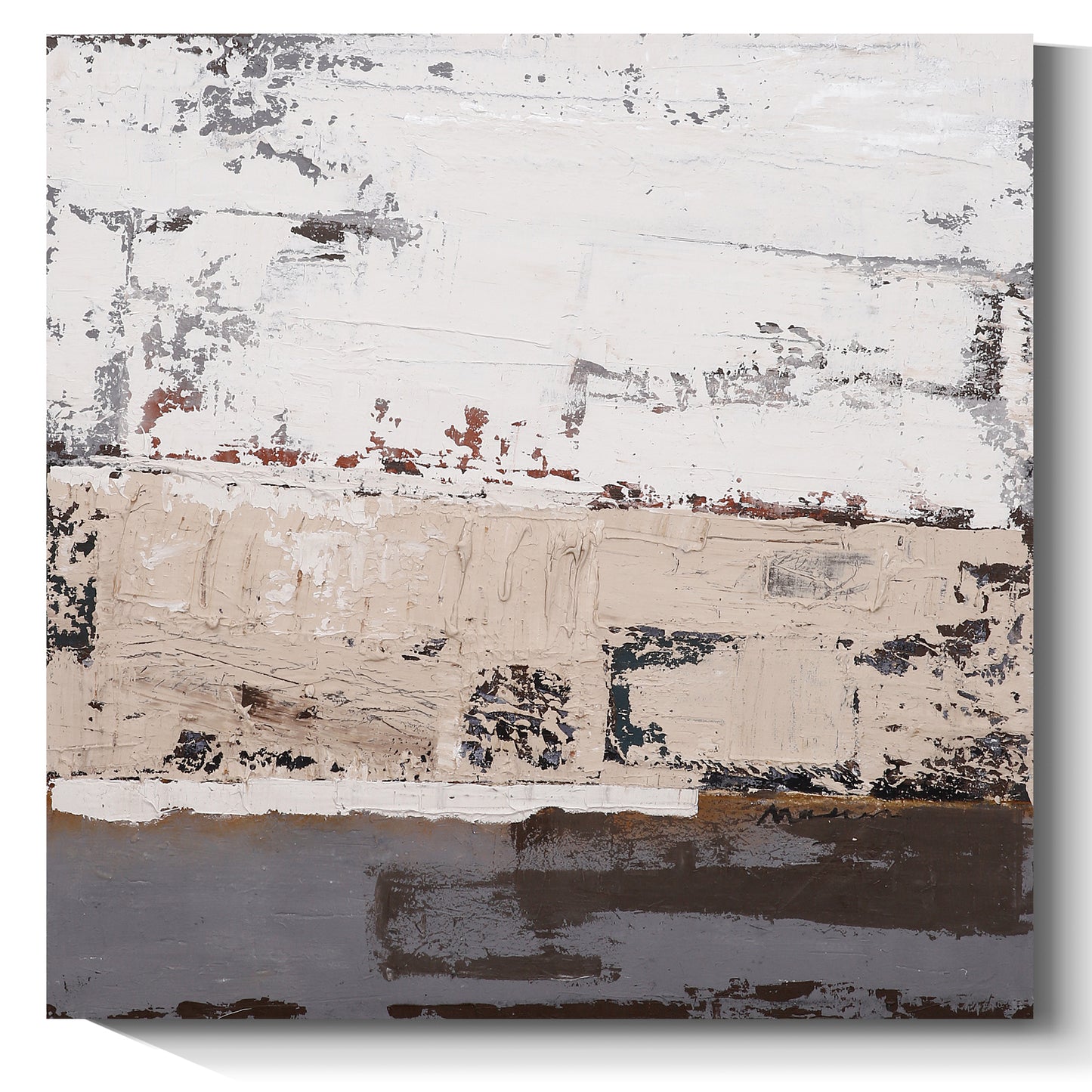Modern abstract wall art, hand-painted oil painting