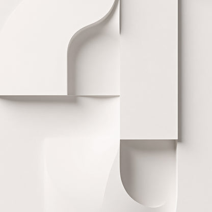 Beige Wall Sculptures, 3D Wood Wall Art, Minimalist Wall Hanging Home Decor
