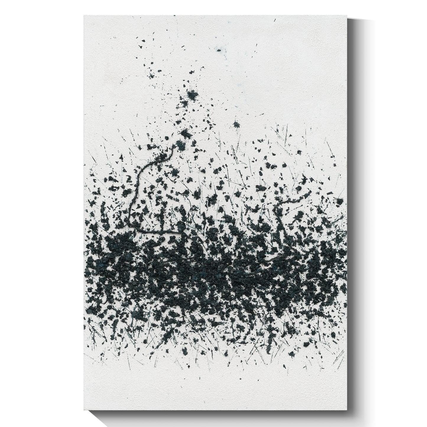 Modern simple and abstract wall art, hand-painted oil painting