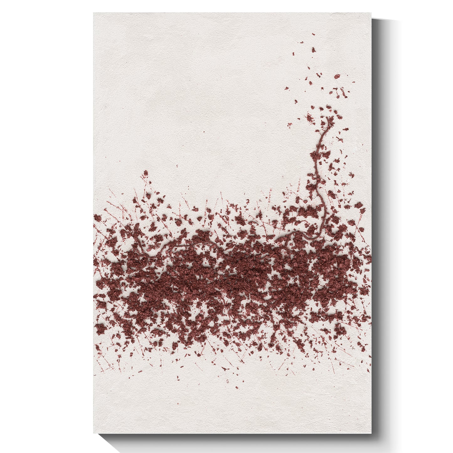 Modern minimalist wall art, hand-painted oil painting