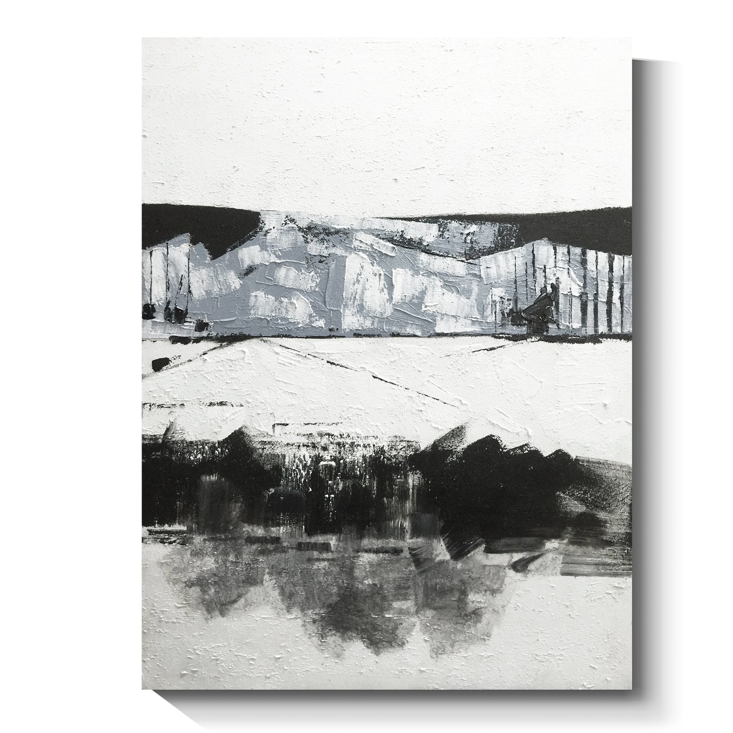 Modern abstract wall art, hand-painted oil painting