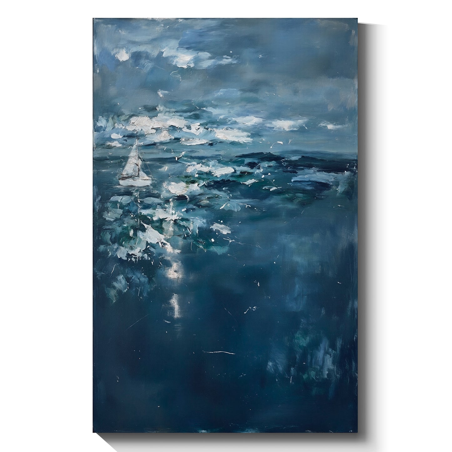 Modern abstract wall art, hand-painted oil painting