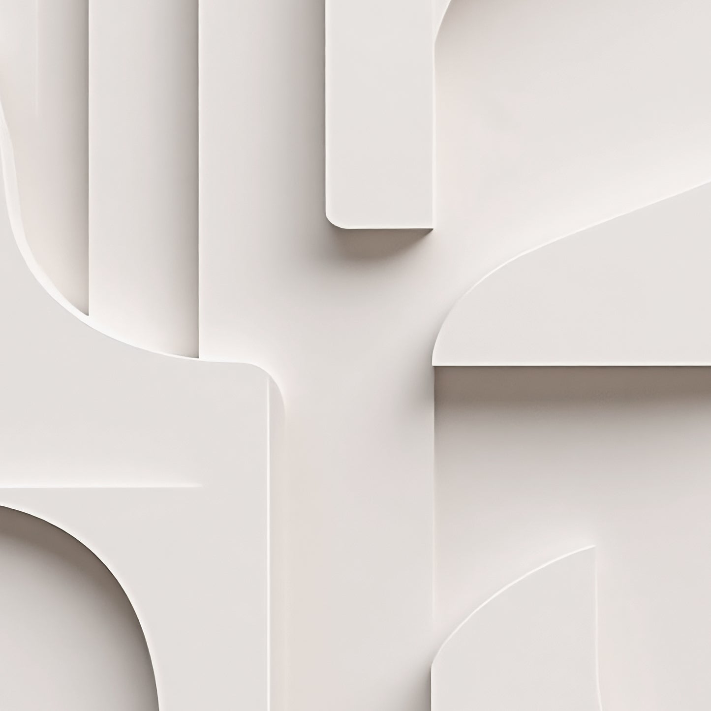 Beige Wall Sculptures, 3D Wood Wall Art, Minimalist Wall Hanging Home Decor