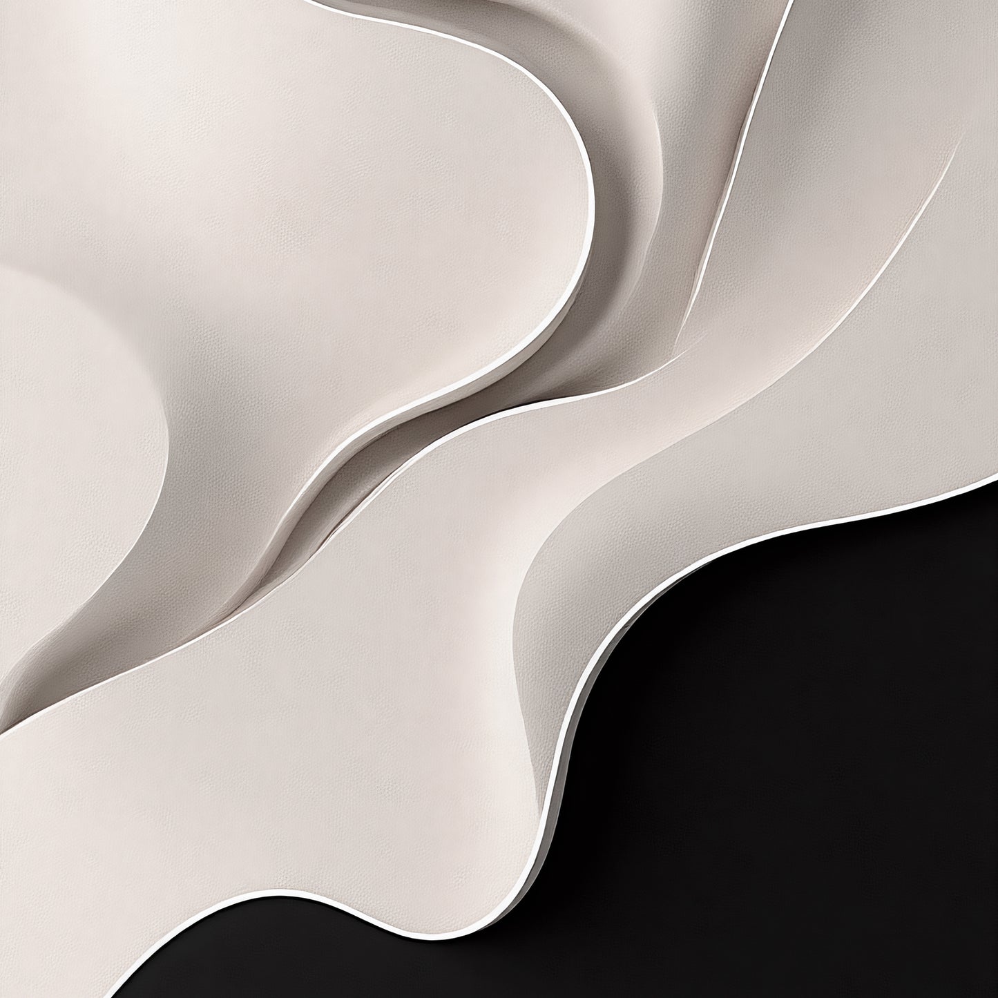 Beige and black Wall Sculptures, 3D Wood Wall Art, Minimalist Wall Hanging Home Decor