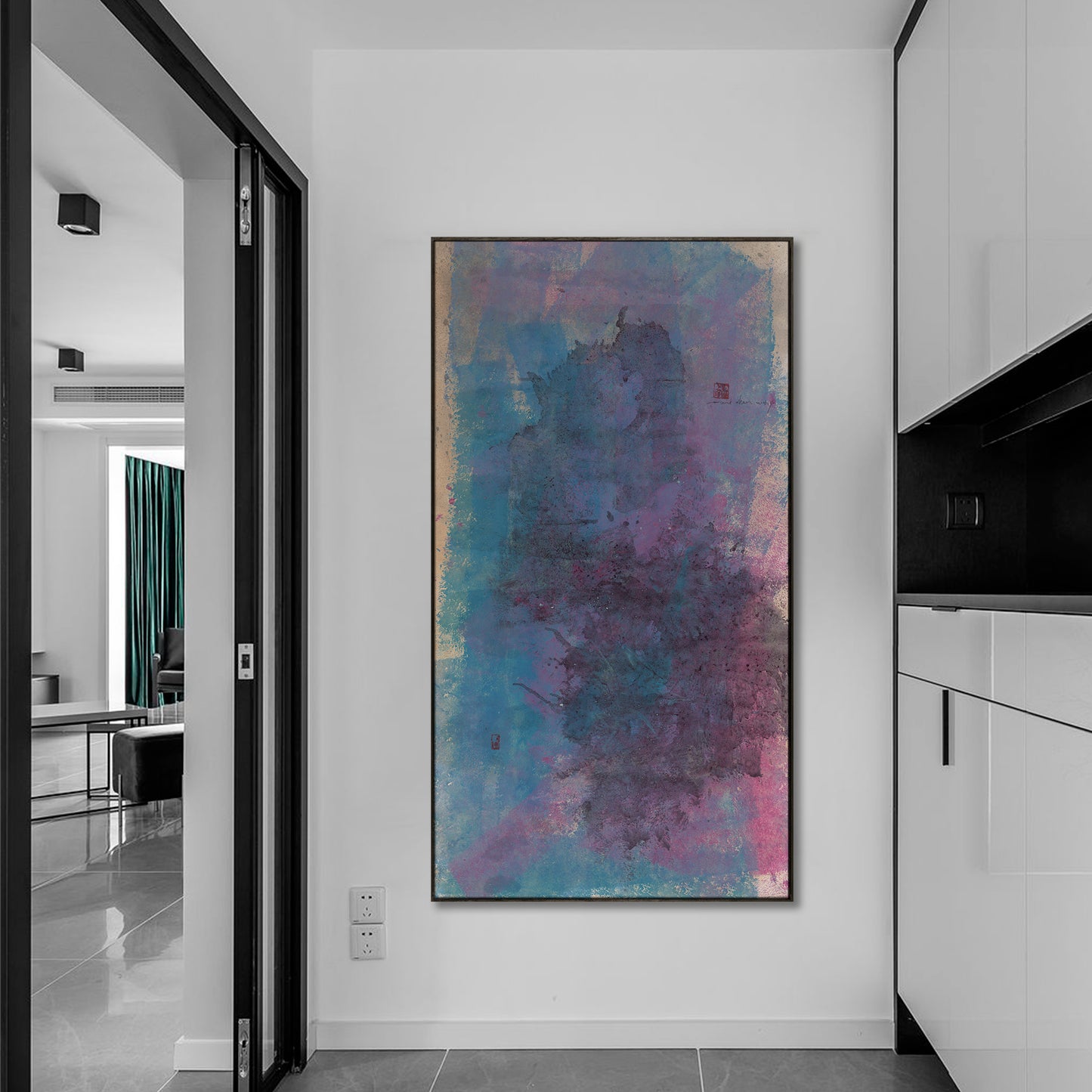 "Ink form 1" framed canvas prints