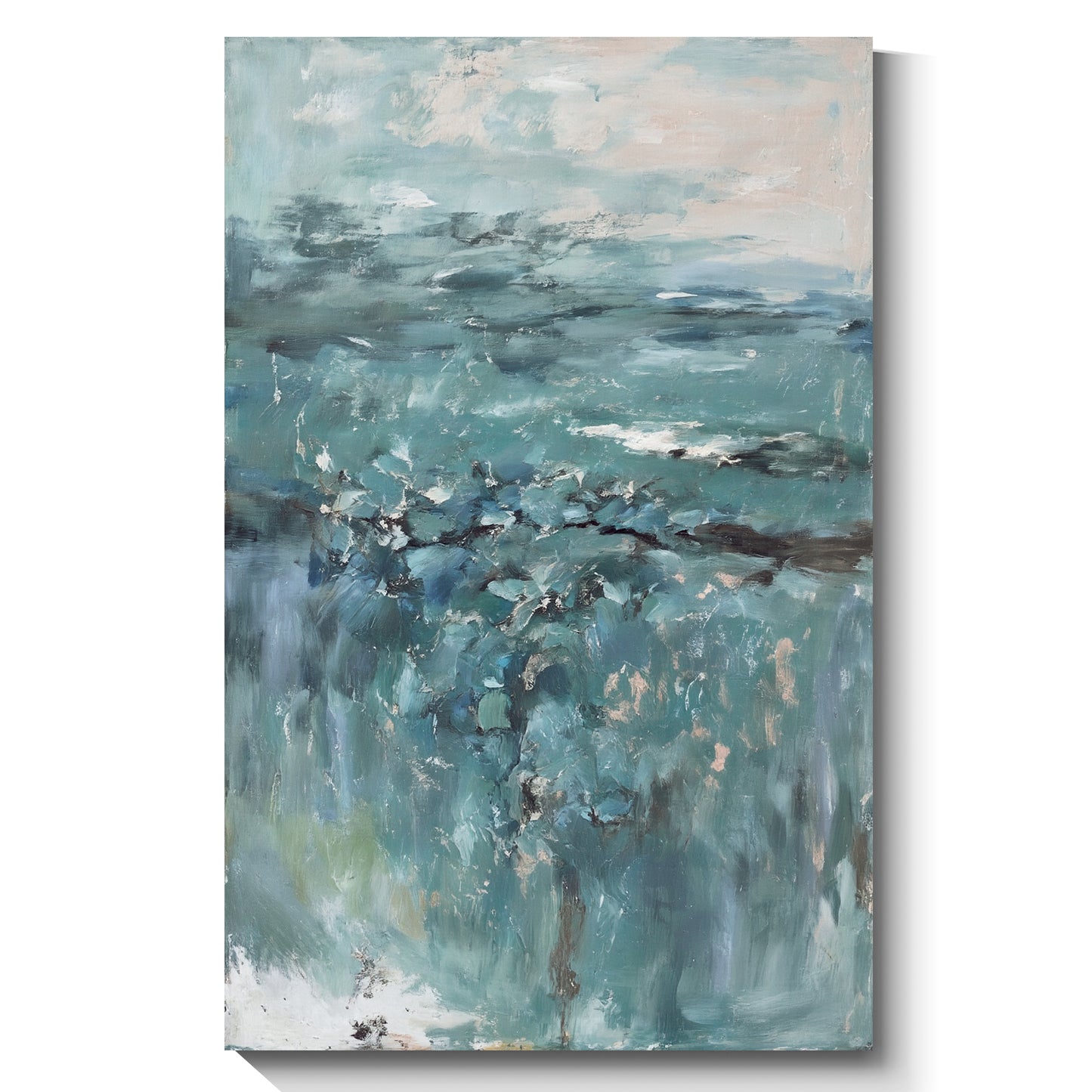 Modern abstract wall art, hand-painted oil painting