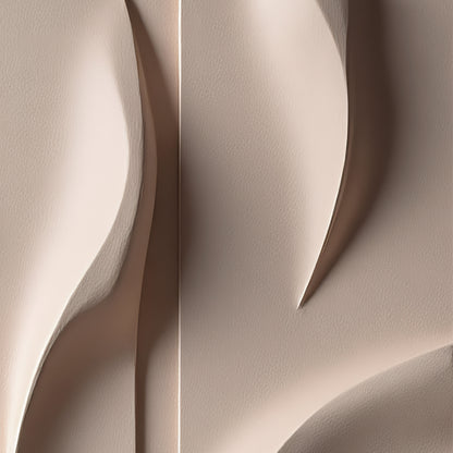 Beige and Brown dark green Wall Sculptures, 3D Wood Wall Art, Minimalist Wall Hanging Home Decor