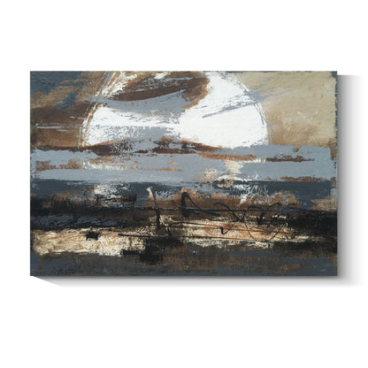 Banner modern abstract wall art, hand-painted oil painting