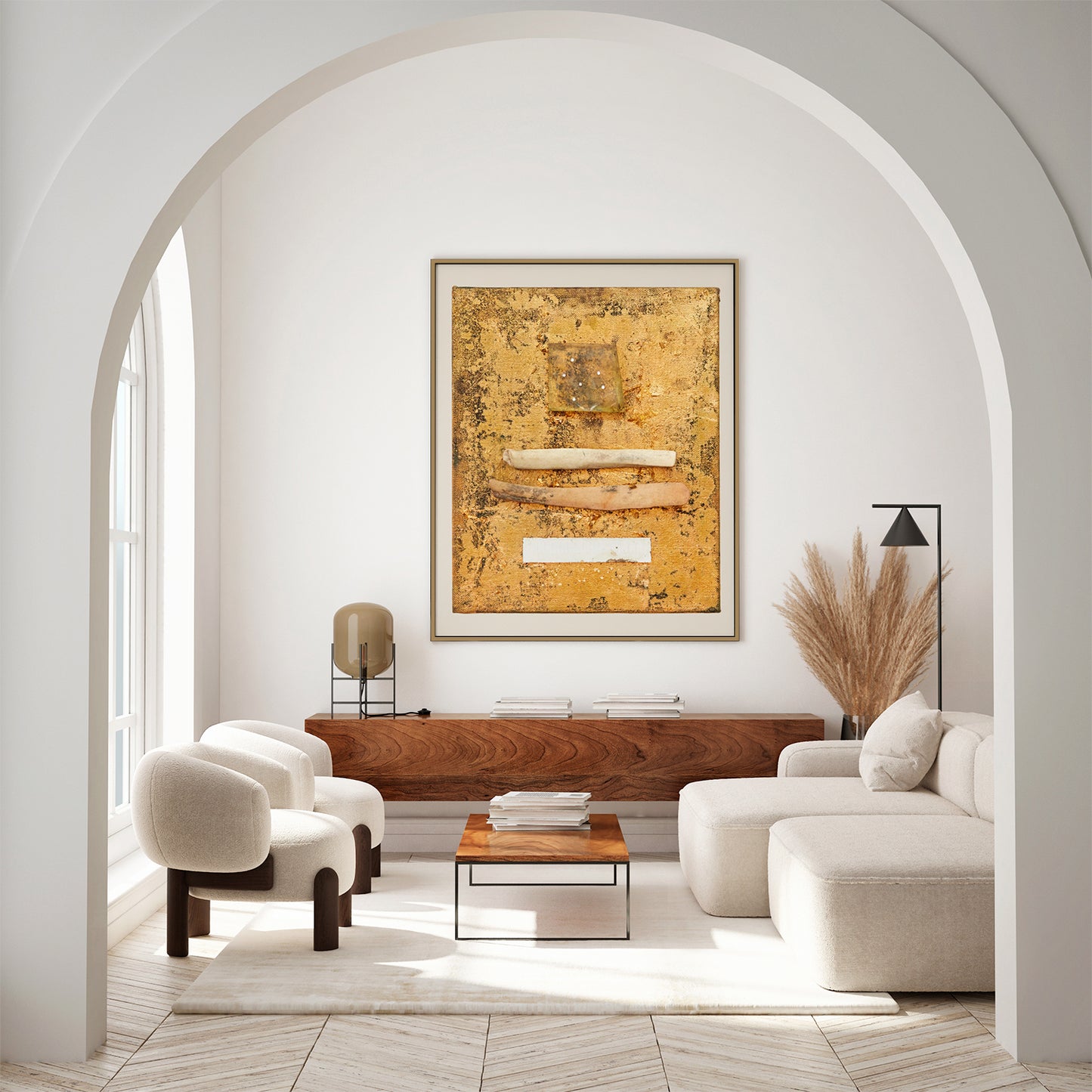 Metal Floating Picture Frame for Canvas Oil Painting, DIY Canvas Picture Frame, 1.5 Inch Depth for Canvas Prints Wall Art/Portrait/Landscape Living Room Bedroom Kitchen Decor (bronze)