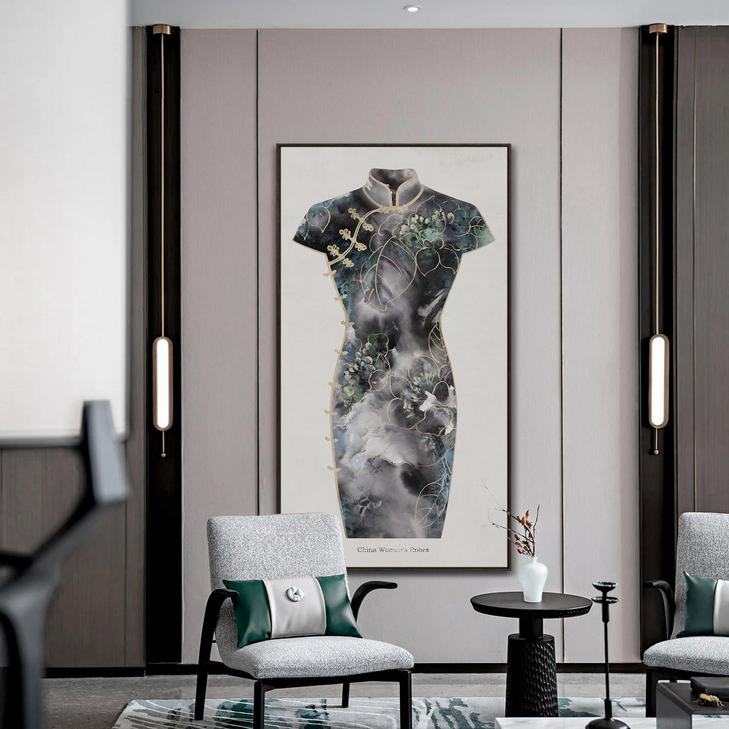 "cheongsam"hand-stretched canvas prints