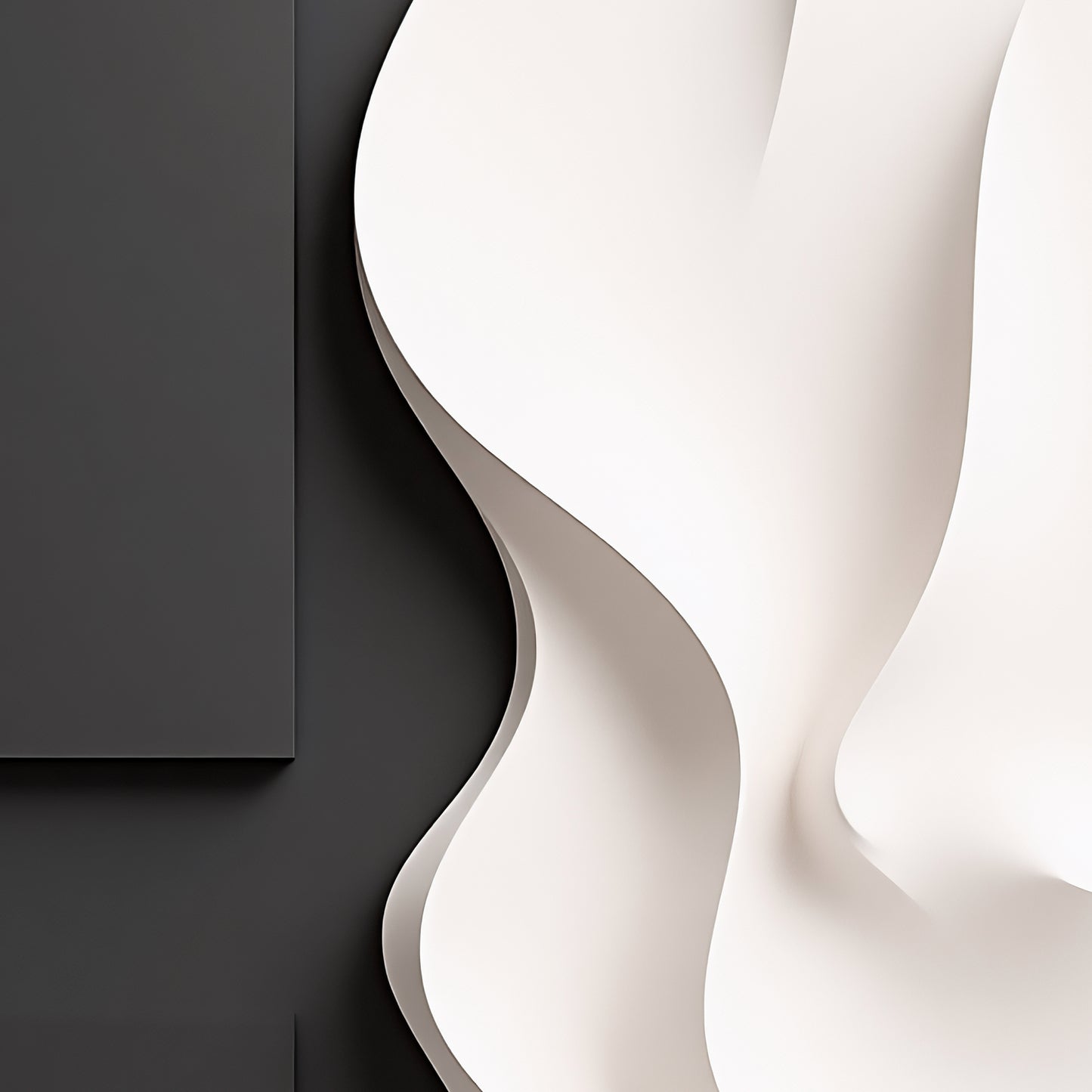 Beige and black Wall Sculptures, 3D Wood Wall Art, Minimalist Wall Hanging Home Decor
