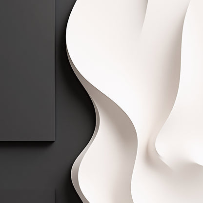 Beige and black Wall Sculptures, 3D Wood Wall Art, Minimalist Wall Hanging Home Decor