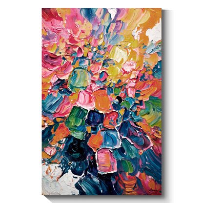 Modern abstract wall art, hand-painted oil painting