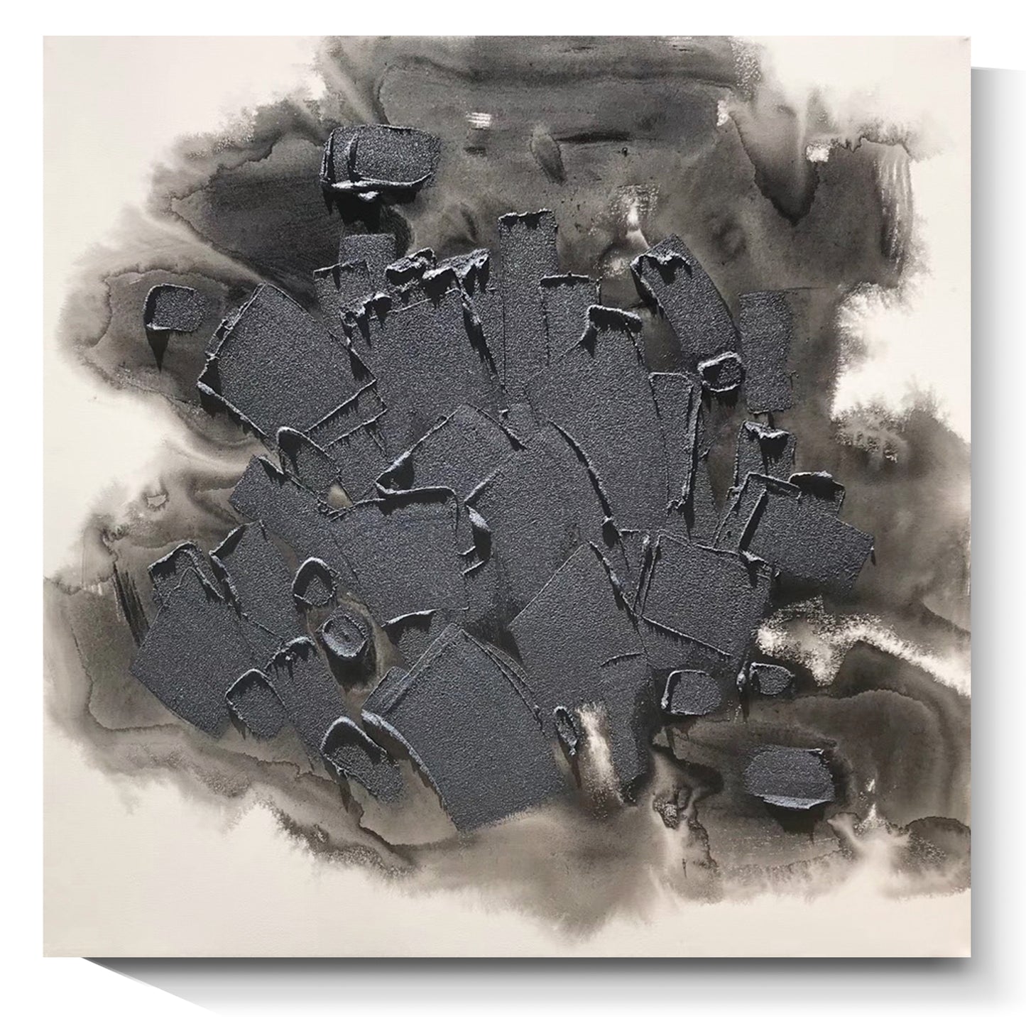 Modern abstract wall art, hand-painted oil painting