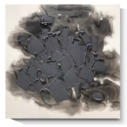 Modern abstract wall art, hand-painted oil painting